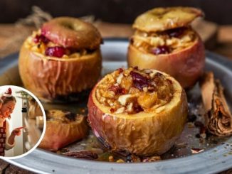 Desert de iarnă în casă: cum să faci mere coapte umplute cu nucă în mai puțin de 40 de minute